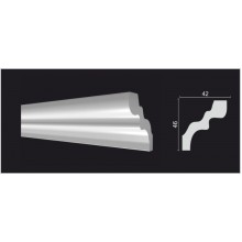 DECOR-DIZAYN  DD39 потолочный плинтус дюрополимер 46х42х2000мм